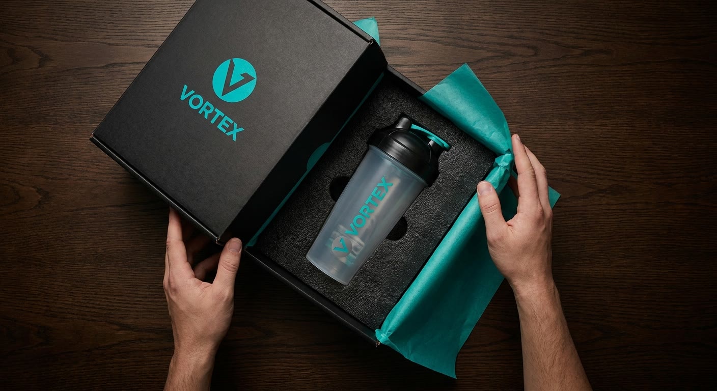 פתיחת אריזת VORTEX ממותגת